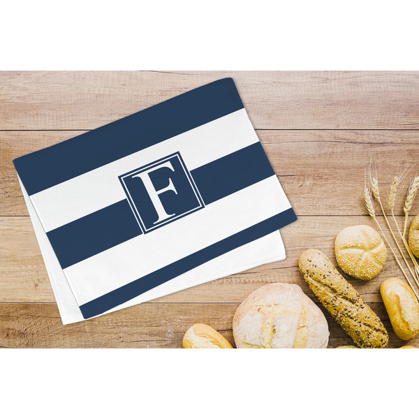 Horizontal Stripe Microfiber Kitchen Towel - LIFESTYLE