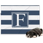Horizontal Stripe Dog Blanket - Large (Personalized)