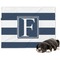 Horizontal Stripe Dog Blanket (Personalized)