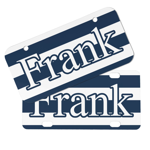 Horizontal Stripe Mini License Plates - MAIN (4 and 2 Holes)