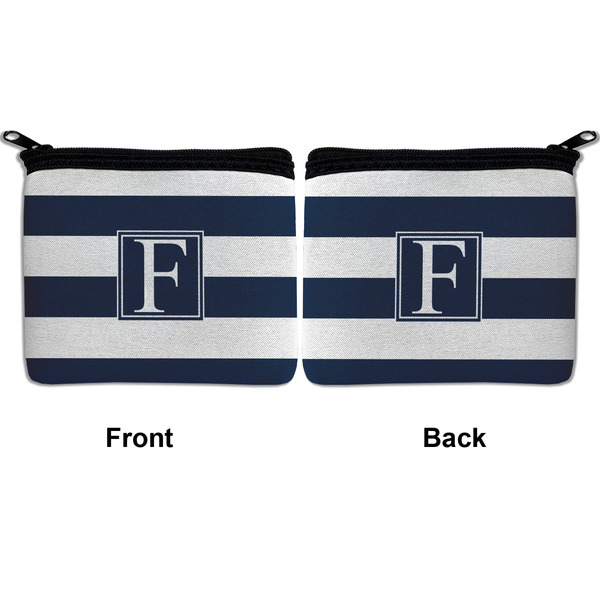 Horizontal Stripe Neoprene Coin Purse - Front & Back (APPROVAL)