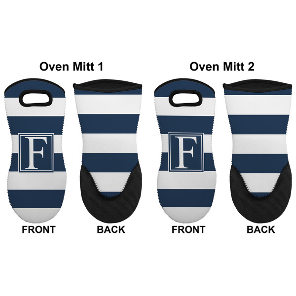 Horizontal Stripe Neoprene Oven Mitt - Set of 2 - Approval