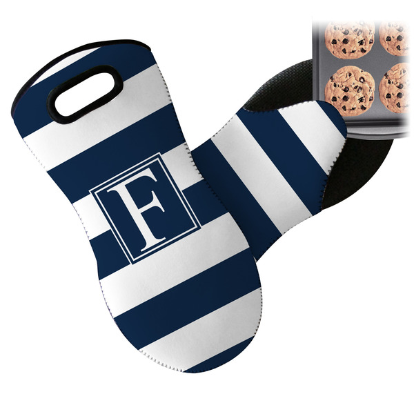 Horizontal Stripe Neoprene Oven Mitt