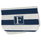 Horizontal Stripe Burp Cloth - Fleece w/ Initial