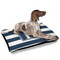 Horizontal Stripe Outdoor Dog Beds - Large - IN CONTEXT