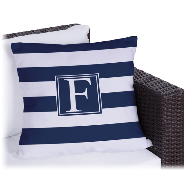 Custom Horizontal Stripe Outdoor Pillow - 18" (Personalized)