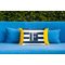 Horizontal Stripe Outdoor Throw Pillow  - LIFESTYLE (Rectangular - 20x14)