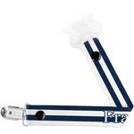 Horizontal Stripe Pacifier Clip (Personalized)