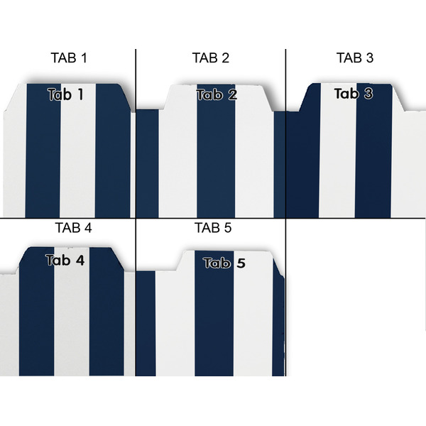 Horizontal Stripe Page Dividers - Set of 5 - Approval