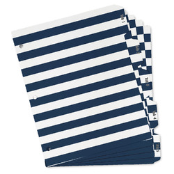 Horizontal Stripe Binder Tab Divider Set (Personalized)