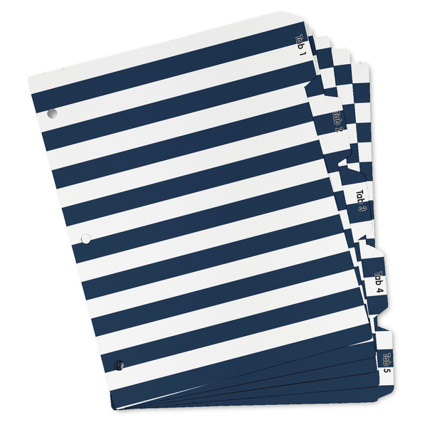 Custom Horizontal Stripe Binder Tab Divider - Set of 5 (Personalized)