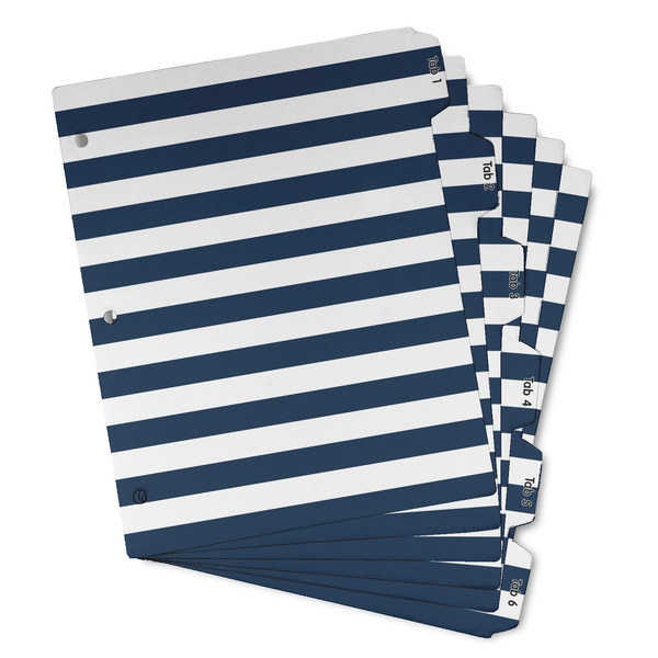Horizontal Stripe Page Dividers - Set of 6 - Main/Front