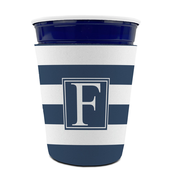 Horizontal Stripe Party Cup Sleeves - without bottom - FRONT (on cup)