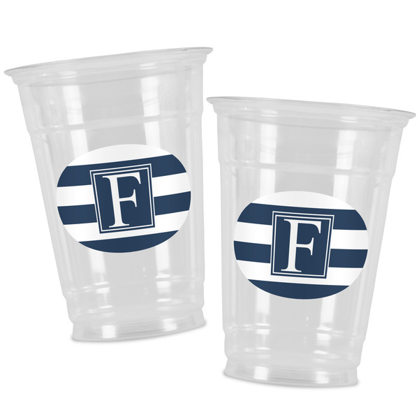 Horizontal Stripe Party Cups - 16oz - Alt View