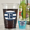 Horizontal Stripe Party Cups - 16oz - In Context