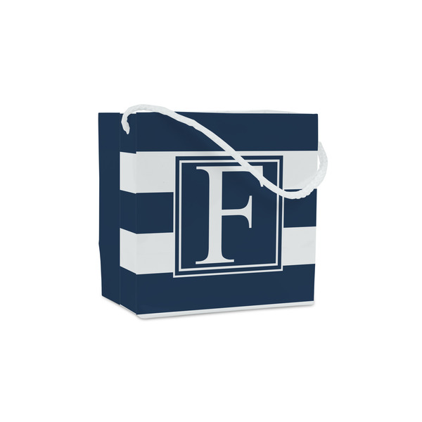 Custom Horizontal Stripe Party Favor Gift Bags - Matte (Personalized)