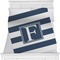Horizontal Stripe Minky Blanket (Personalized)