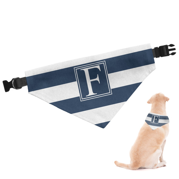 Custom Horizontal Stripe Dog Bandana (Personalized)