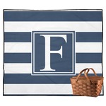 Horizontal Stripe Outdoor Picnic Blanket (Personalized)