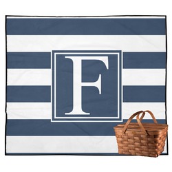 Horizontal Stripe Outdoor Picnic Blanket (Personalized)