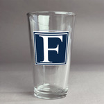 Horizontal Stripe Pint Glass - Full Color Logo (Personalized)