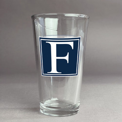 Horizontal Stripe Pint Glass - Full Color Logo (Personalized)