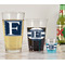 Horizontal Stripe Pint Glass - Two Content - In Context