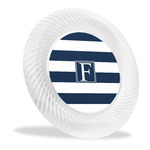 Horizontal Stripe Plastic Party Dinner Plates - 10" (Personalized)
