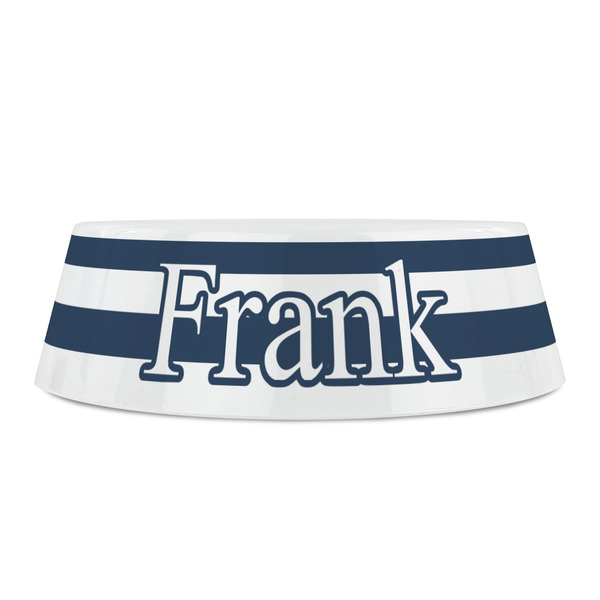 Horizontal Stripe Plastic Pet Bowls - Small - FRONT