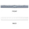 Horizontal Stripe Plastic Ruler - 12" - APPROVAL