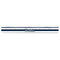 Horizontal Stripe Plastic Ruler - 12" - FRONT