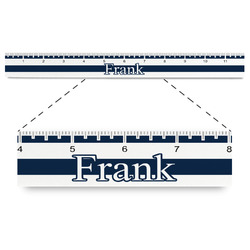 Horizontal Stripe Plastic Ruler - 12" (Personalized)