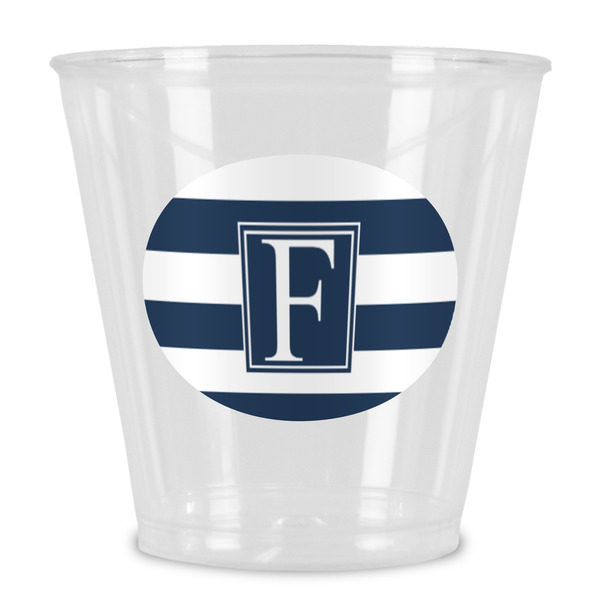 Custom Horizontal Stripe Plastic Shot Glass (Personalized)