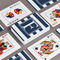 Horizontal Stripe Playing Cards - Front & Back View