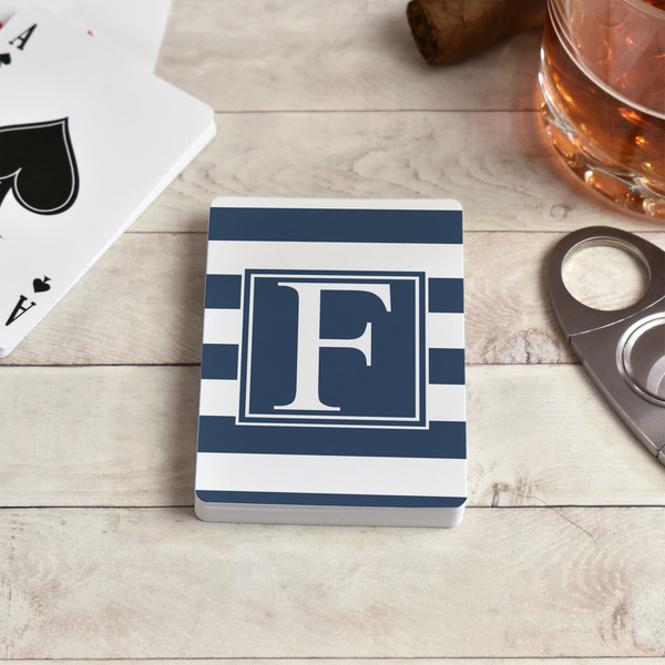 Horizontal Stripe Playing Cards - In Context