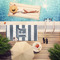 Horizontal Stripe Pool Towel Lifestyle