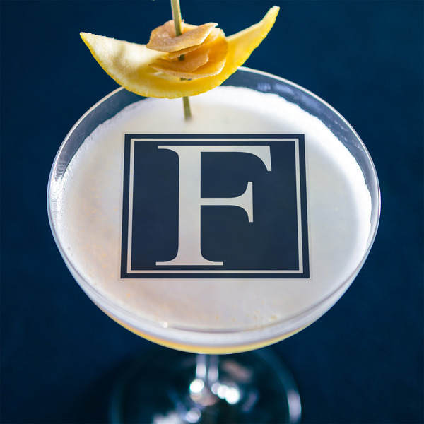 Horizontal Stripe Printed Drink Topper - XLarge - In Context