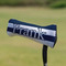 Horizontal Stripe Putter Cover - On Putter