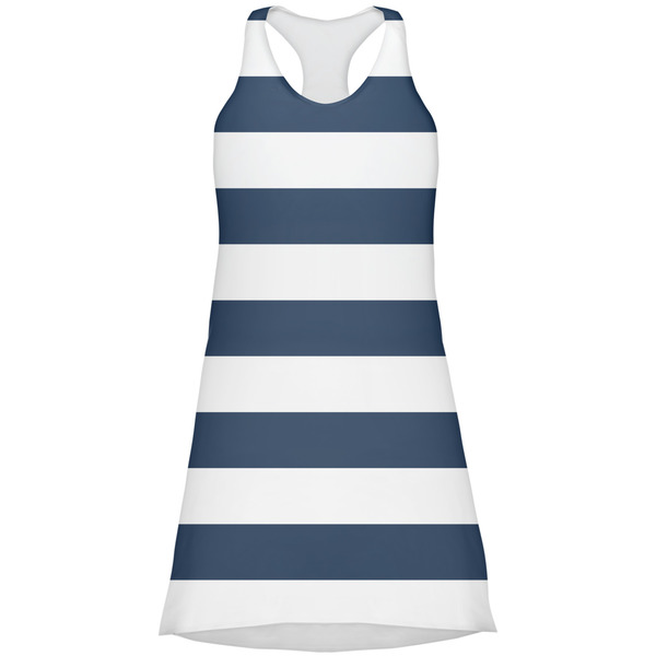 Custom Horizontal Stripe Racerback Dress - Medium