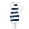 Horizontal Stripe Racerback Dress - On Model - Back