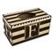 Horizontal Stripe Rectangle Tissue Box Covers - Wood - Front