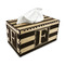 Horizontal Stripe Rectangle Tissue Box Covers - Wood - with tissue