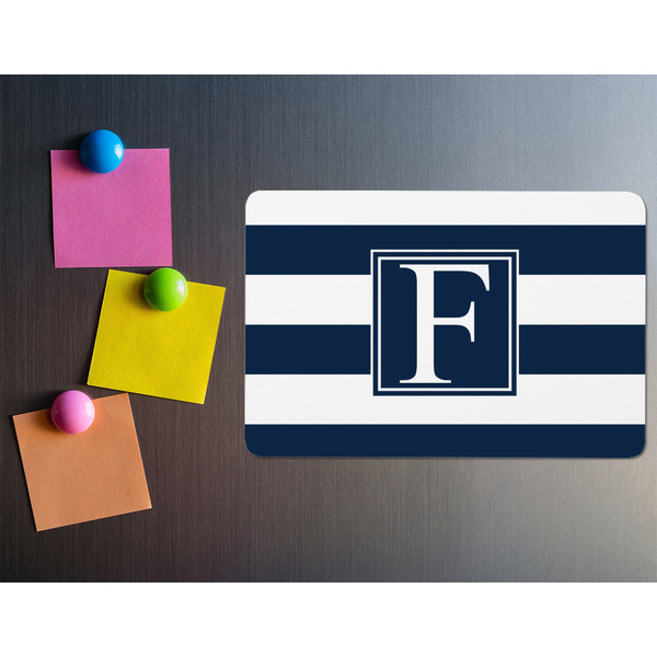 Horizontal Stripe Rectangular Fridge Magnet - LIFESTYLE