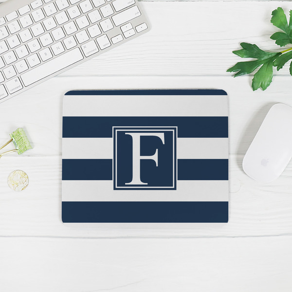 Horizontal Stripe Rectangular Mouse Pad - LIFESTYLE 2