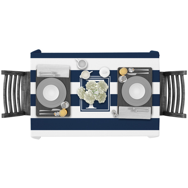 Horizontal Stripe Rectangular Tablecloths - LIFESTYLE