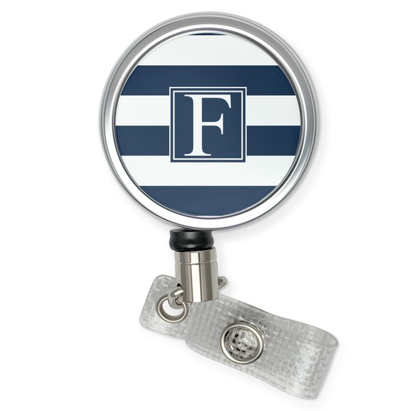 Custom Horizontal Stripe Retractable Badge Reel (Personalized)