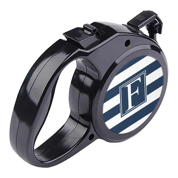 Horizontal Stripe Retractable Dog Leash - Angle