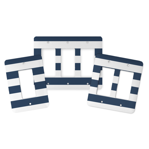Horizontal Stripe Rocker Light Switch Covers - Parent - ALL VARIATIONS