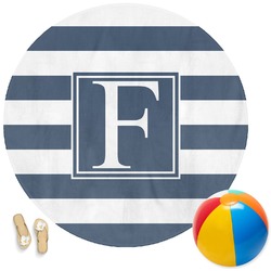 Horizontal Stripe Round Beach Towel (Personalized)
