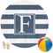 Horizontal Stripe Round Beach Towel (Personalized)